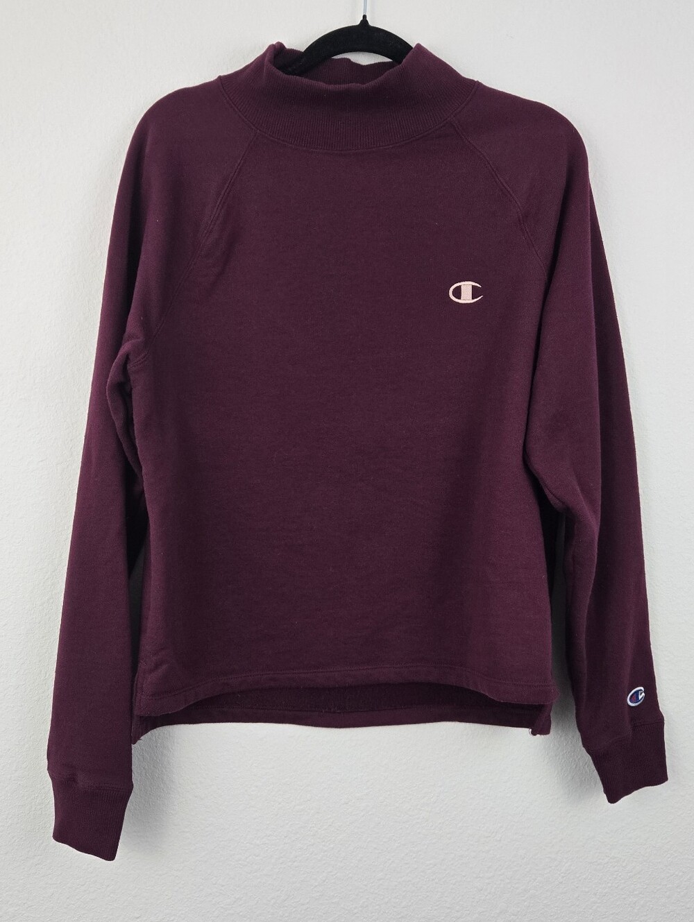 Champion Burgandy Mock Neck Sweatshirt